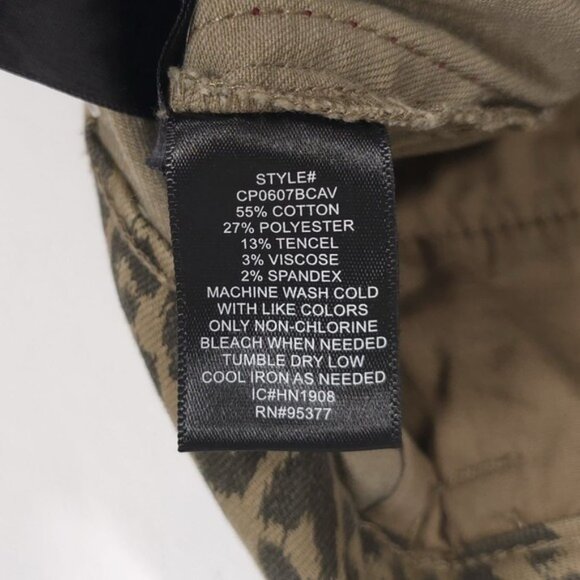 Sanctuary Pant Women 27 Leopard Print Standard Surplus Side Tuxedo Stripe Skinny - Picture 13 of 13